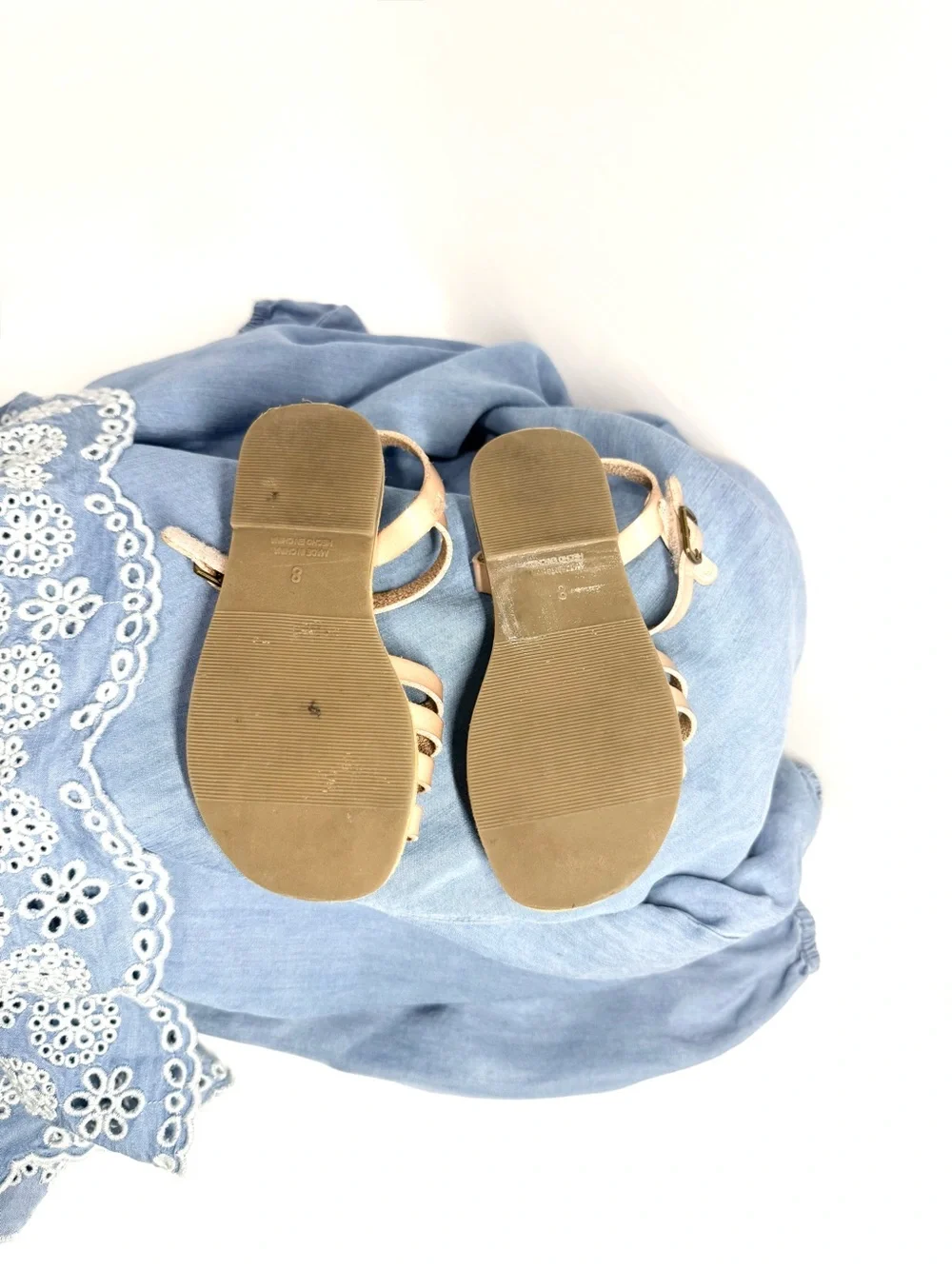 Old Navy Toddler Girl Blush Pink Sandals 8